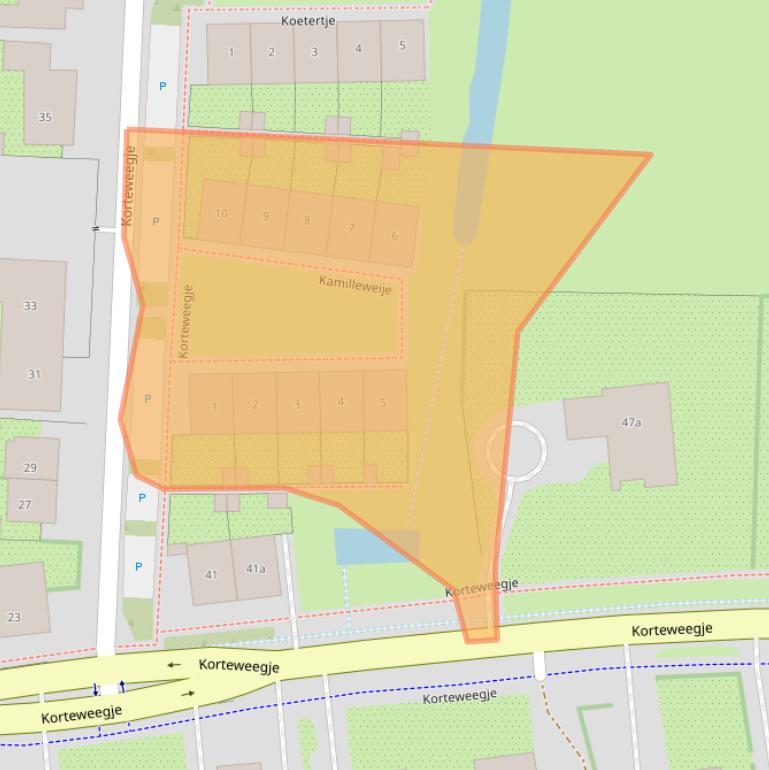 Kaart van postcodegebied 3247LX.