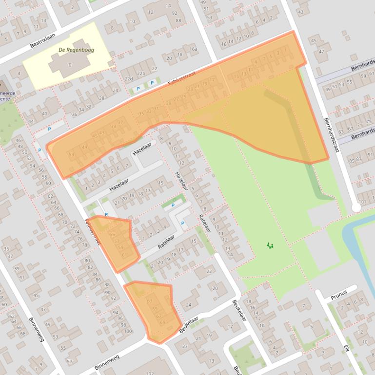 Kaart van postcodegebied 3248AH.