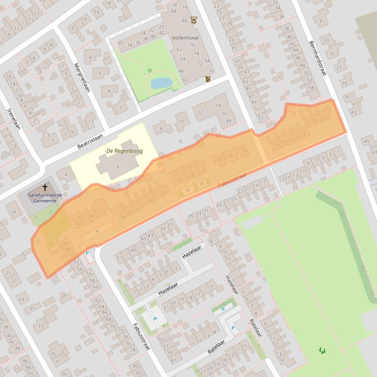 Kaart van postcodegebied 3248AJ.