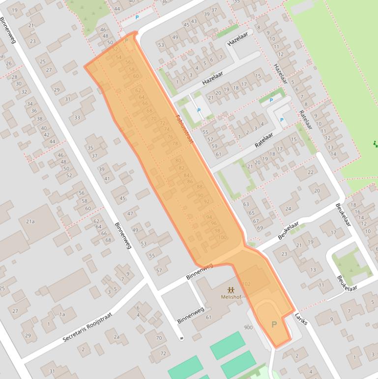 Kaart van postcodegebied 3248AK.