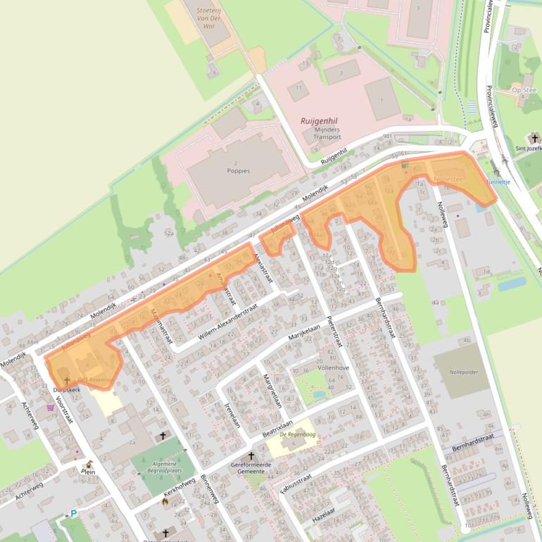 Kaart van postcodegebied 3248AN.