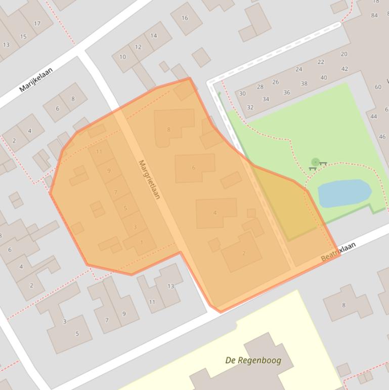 Kaart van postcodegebied 3248AR.