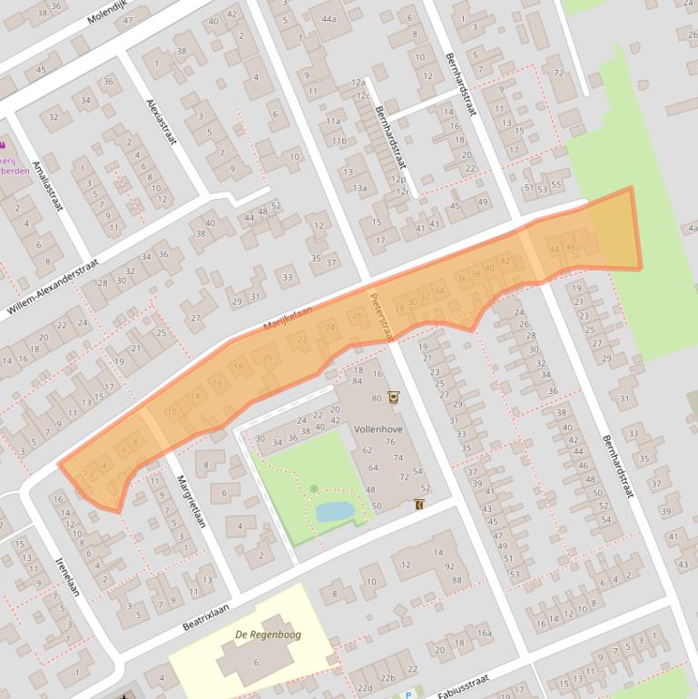 Kaart van postcodegebied 3248AT.