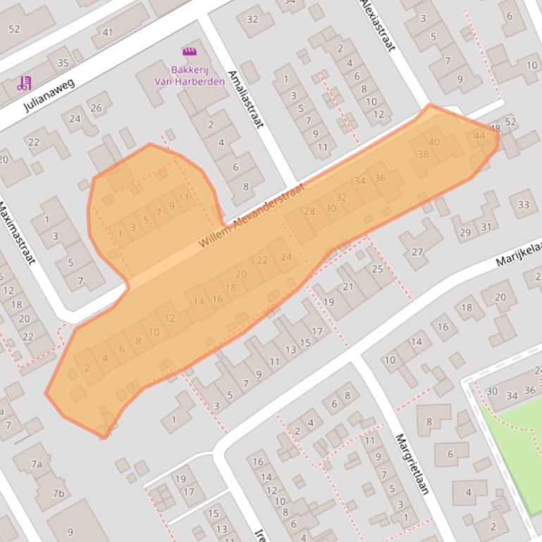 Kaart van postcodegebied 3248AZ.