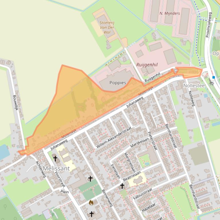 Kaart van postcodegebied 3248BB.
