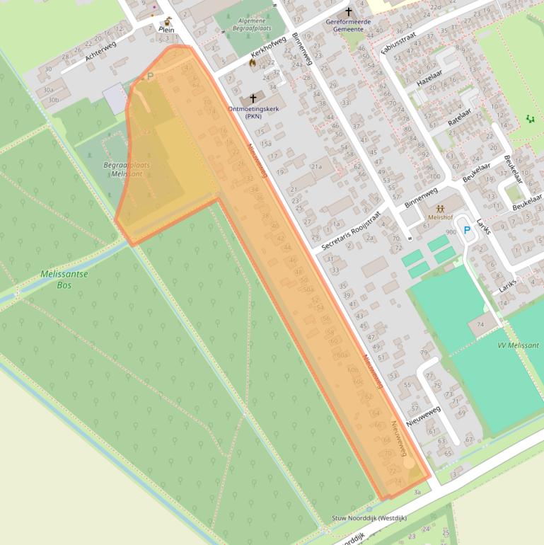 Kaart van postcodegebied 3248BE.