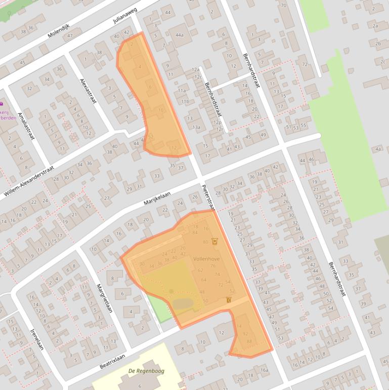 Kaart van postcodegebied 3248BH.