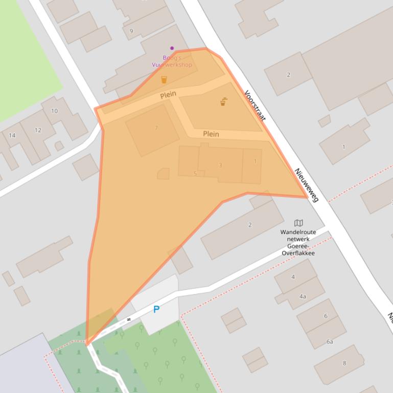 Kaart van postcodegebied 3248BJ.