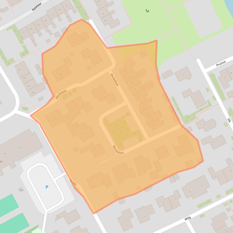 Kaart van postcodegebied 3248BP.