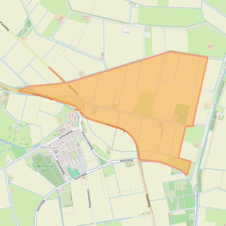 Kaart van postcodegebied 3248LC.