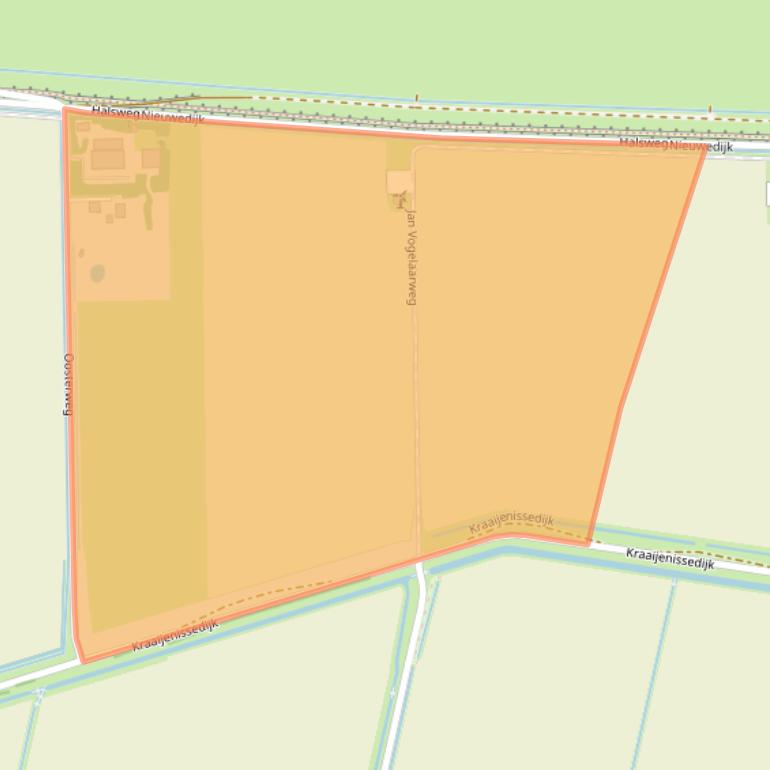 Kaart van postcodegebied 3248LJ.