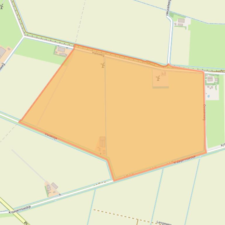 Kaart van postcodegebied 3248LL.