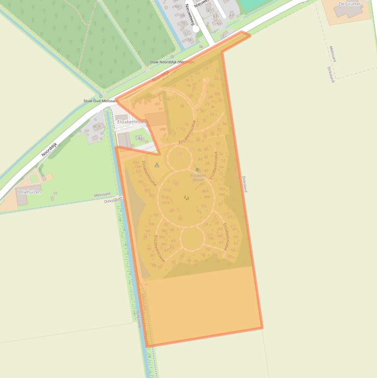 Kaart van postcodegebied 3248LS.