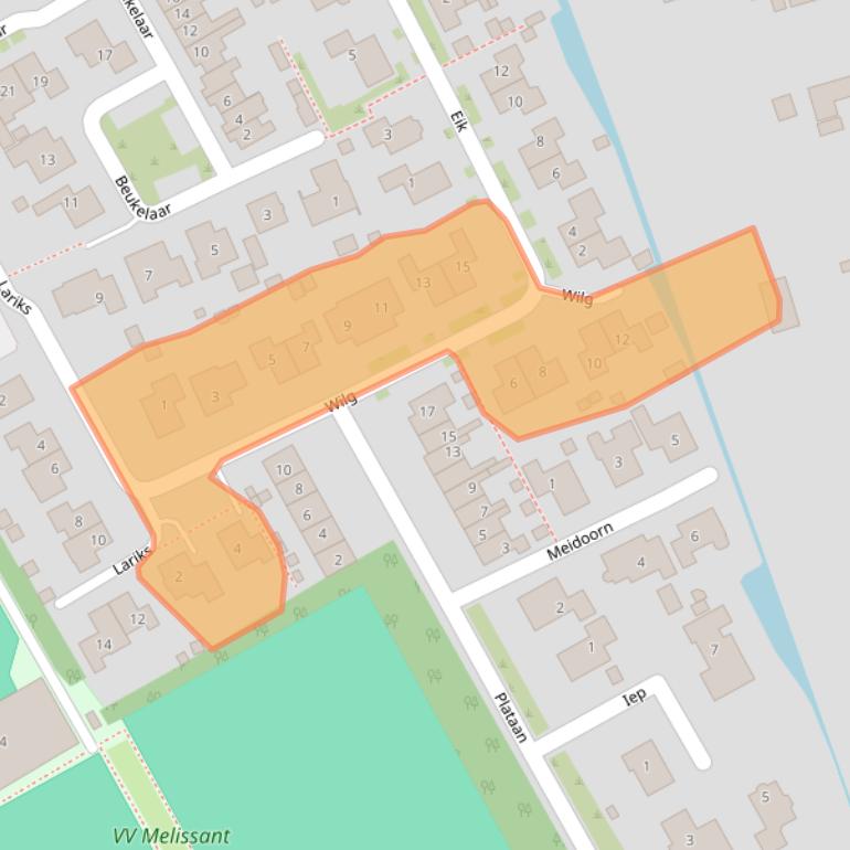 Kaart van postcodegebied 3248XC.