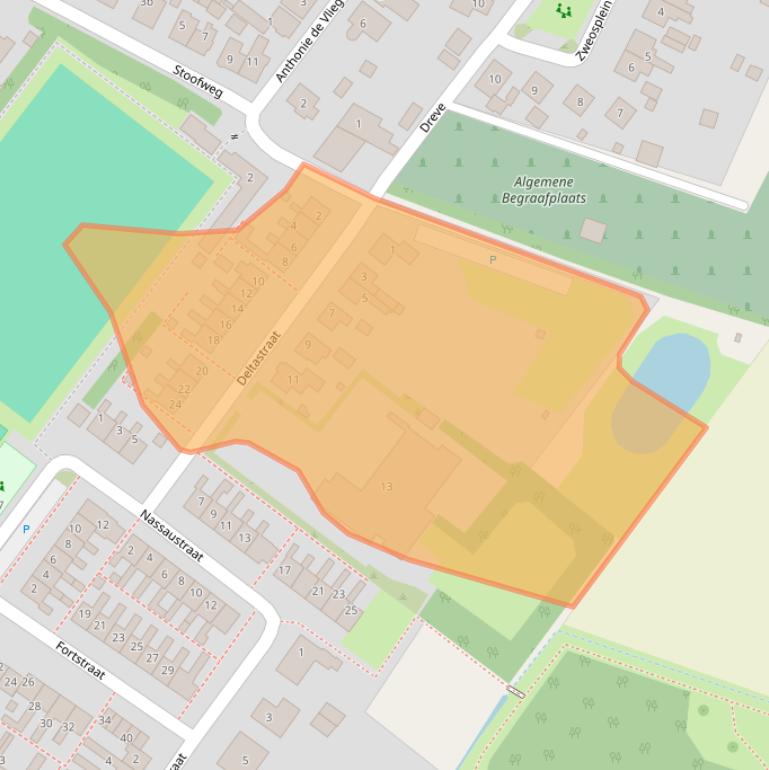 Kaart van postcodegebied 3249AC.
