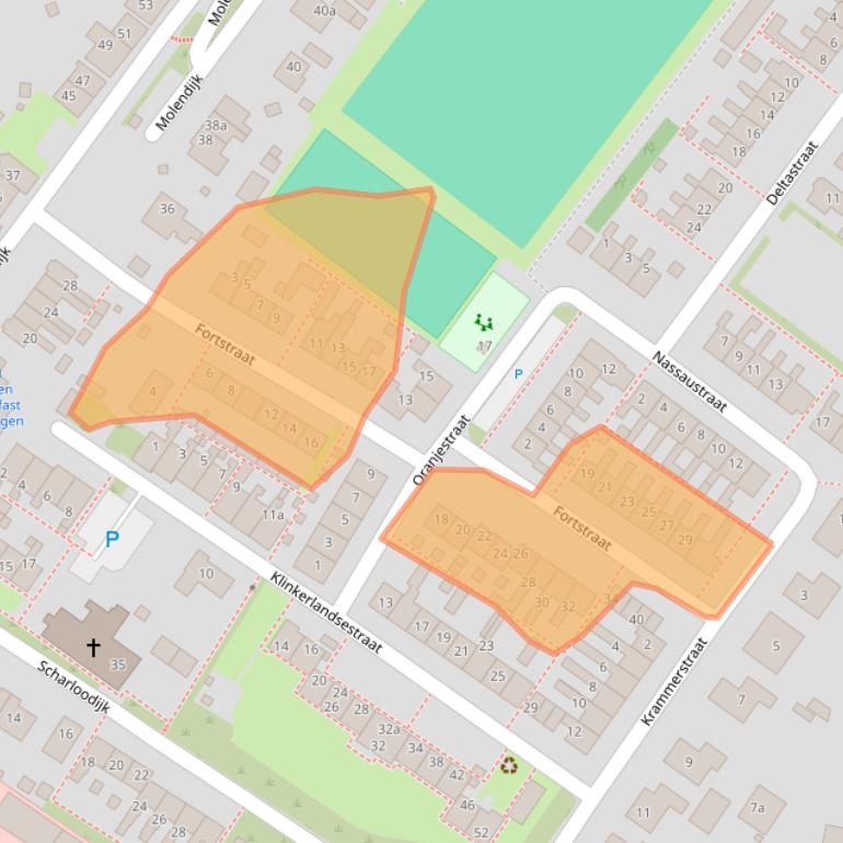 Kaart van postcodegebied 3249AD.