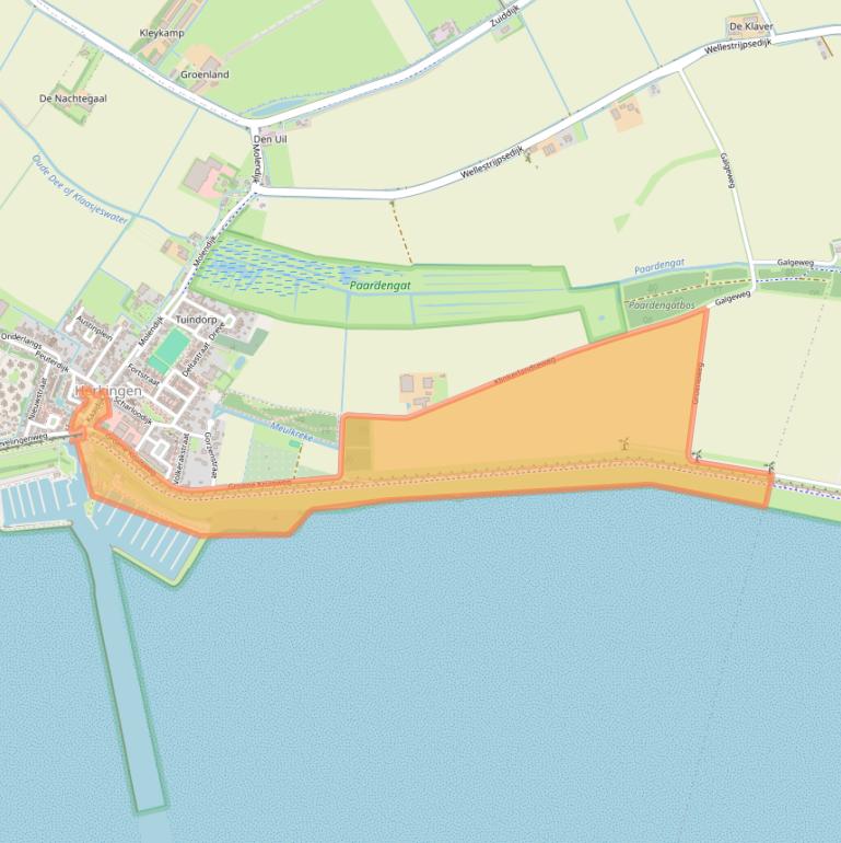 Kaart van postcodegebied 3249AJ.