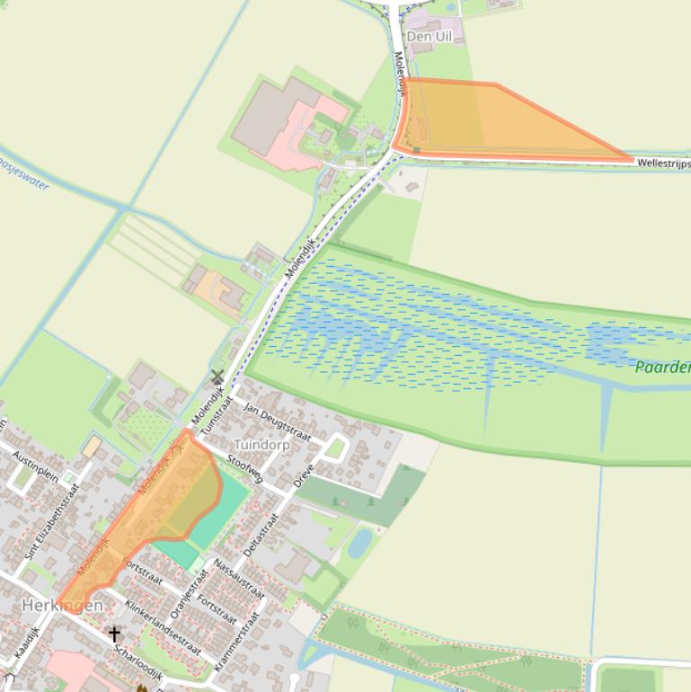 Kaart van postcodegebied 3249AP.