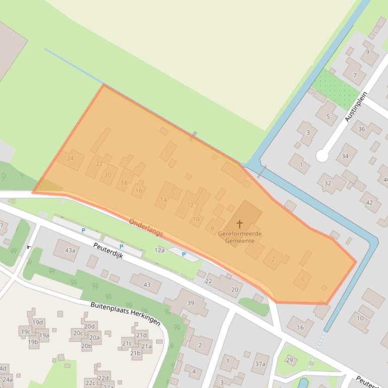 Kaart van postcodegebied 3249AT.