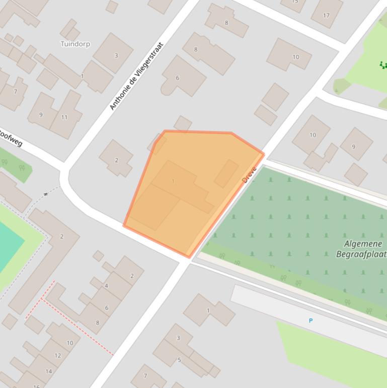 Kaart van postcodegebied 3249AZ.