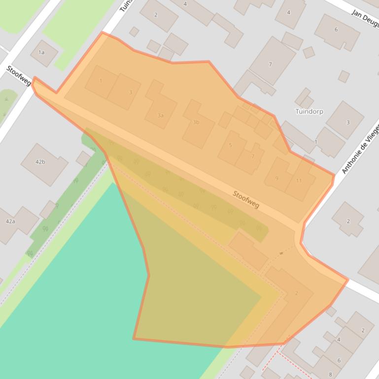 Kaart van postcodegebied 3249BD.