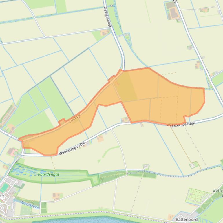 Kaart van postcodegebied 3249BH.
