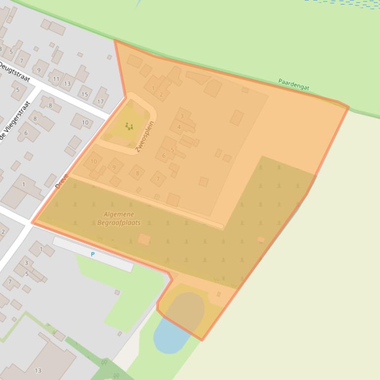 Kaart van postcodegebied 3249BJ.