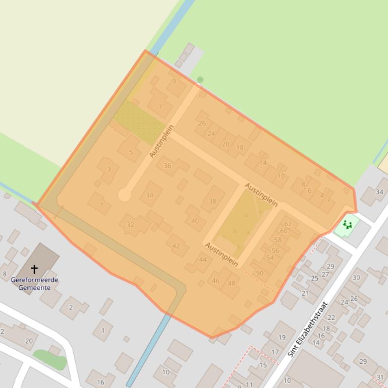 Kaart van postcodegebied 3249BL.