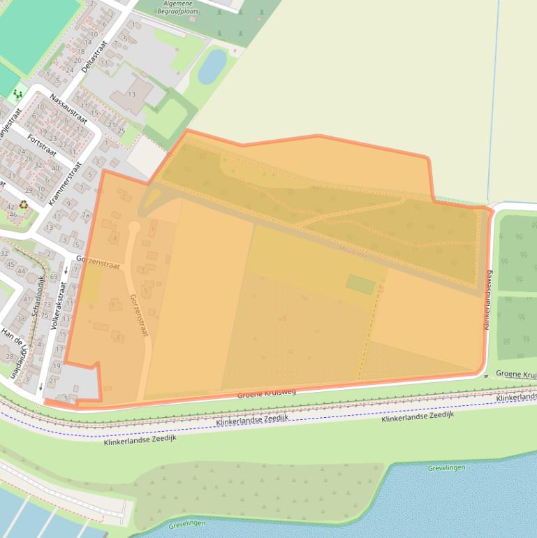 Kaart van postcodegebied 3249BP.