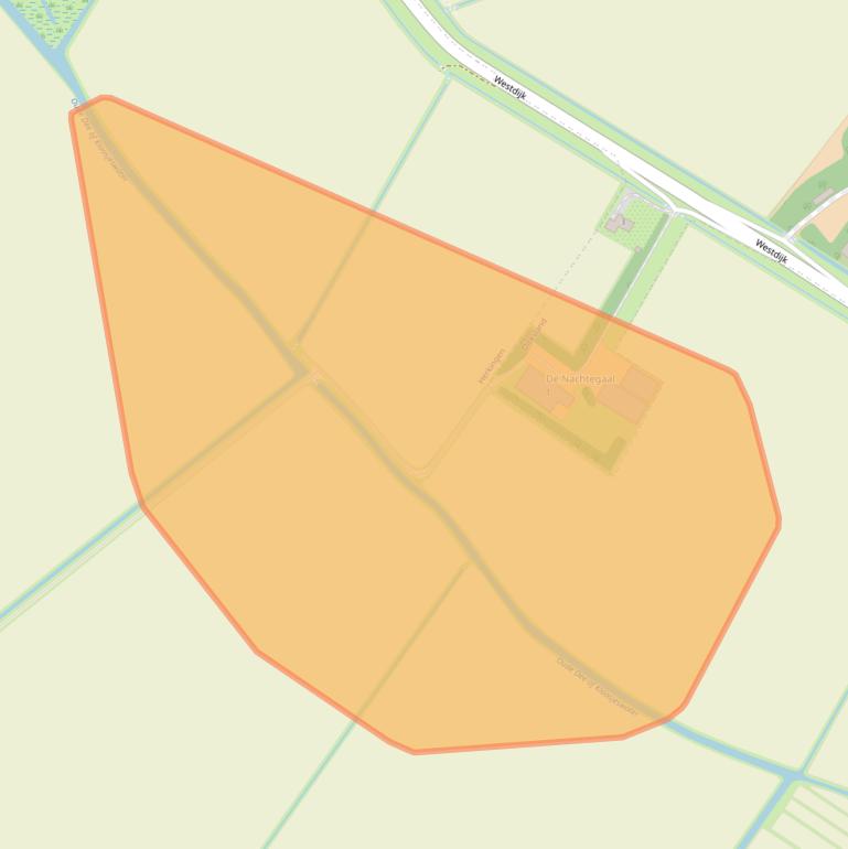 Kaart van postcodegebied 3249BT.