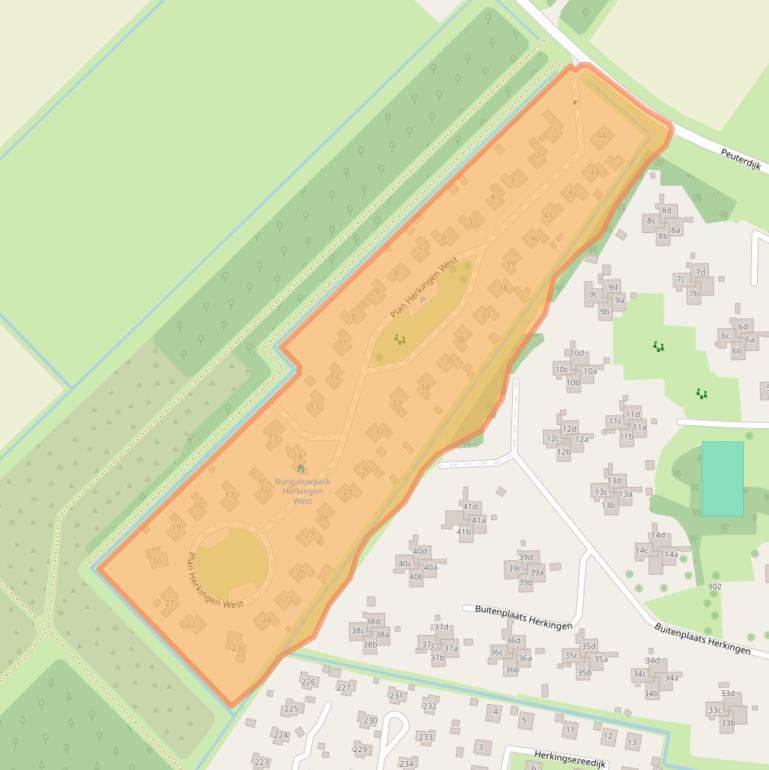 Kaart van postcodegebied 3249BV.