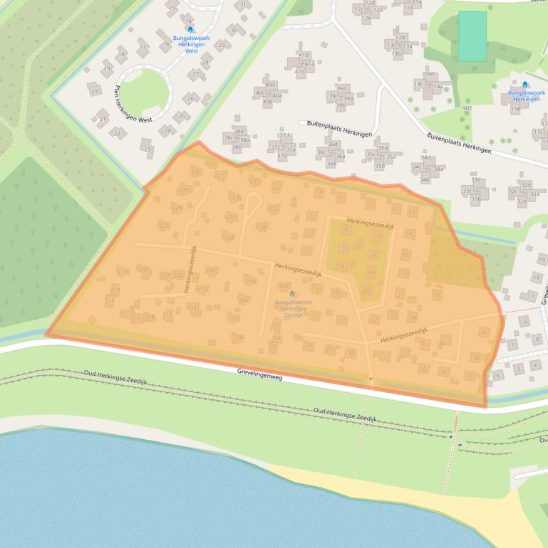 Kaart van postcodegebied 3249BZ.