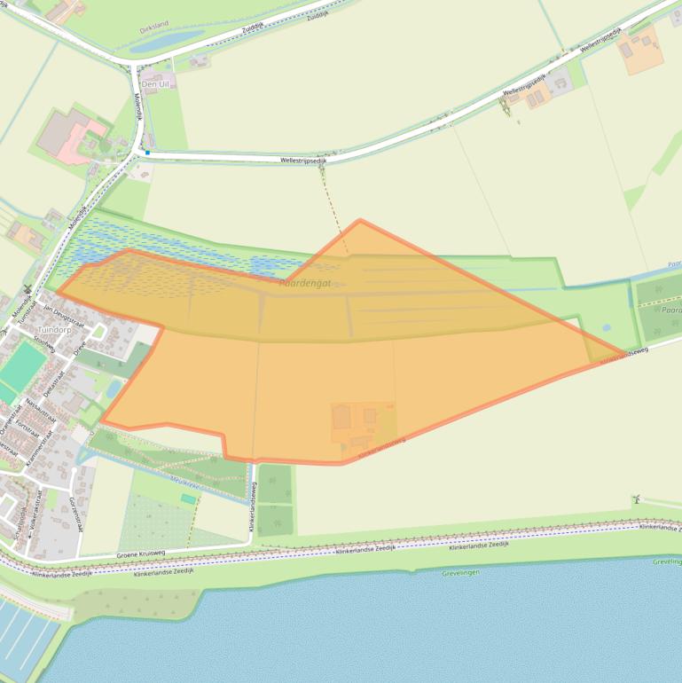 Kaart van postcodegebied 3249LA.