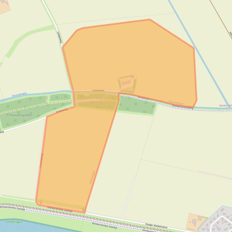 Kaart van postcodegebied 3249LC.