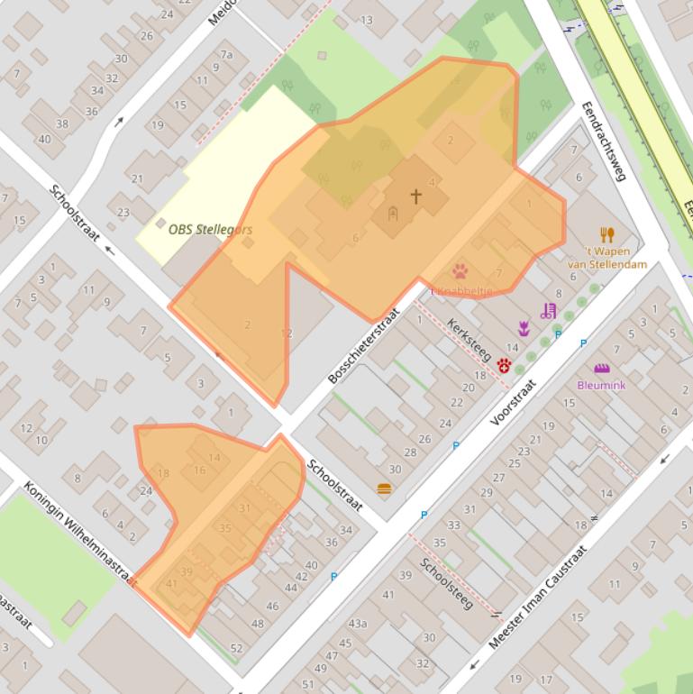 Kaart van postcodegebied 3251AB.