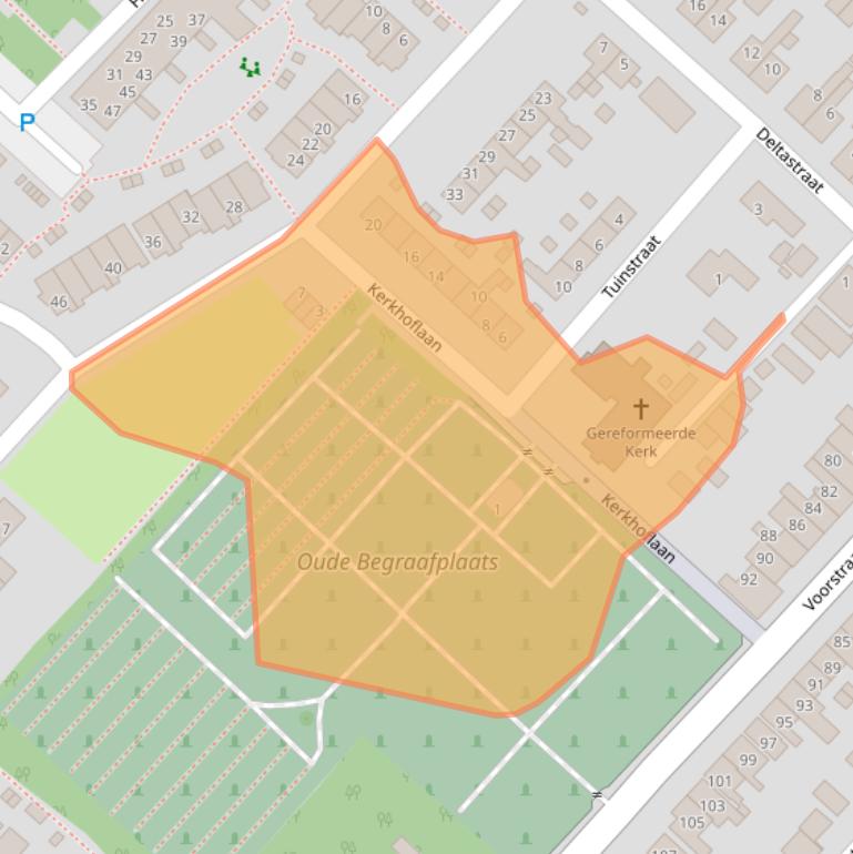 Kaart van postcodegebied 3251AL.