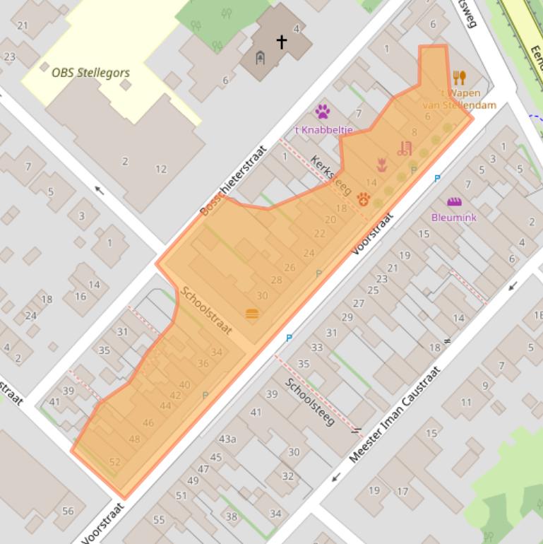 Kaart van postcodegebied 3251BD.