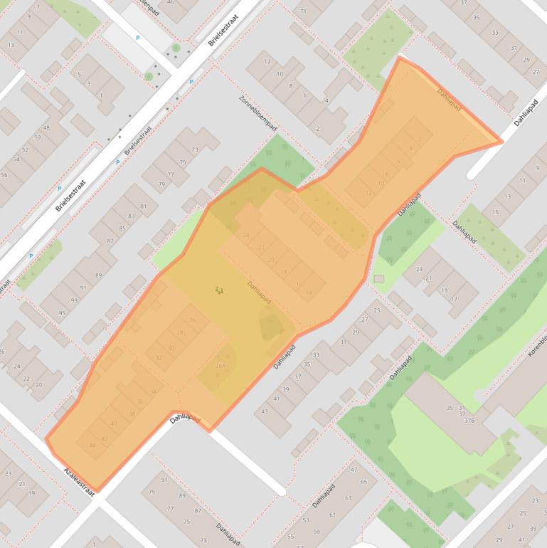 Kaart van postcodegebied 3251CK.
