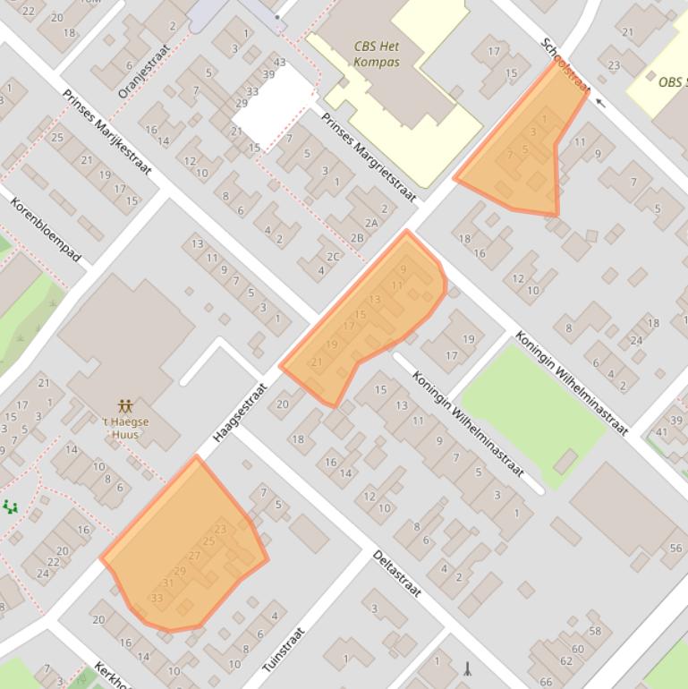 Kaart van postcodegebied 3251CP.