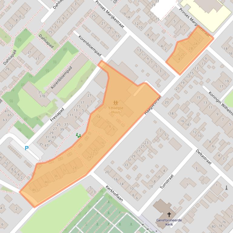 Kaart van postcodegebied 3251CR.