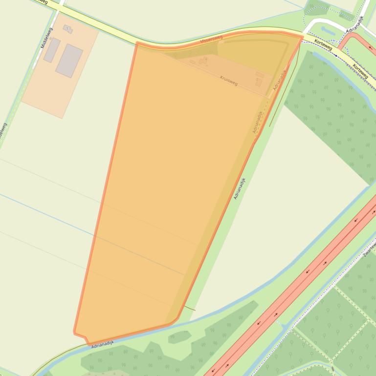 Kaart van postcodegebied 3251LG.