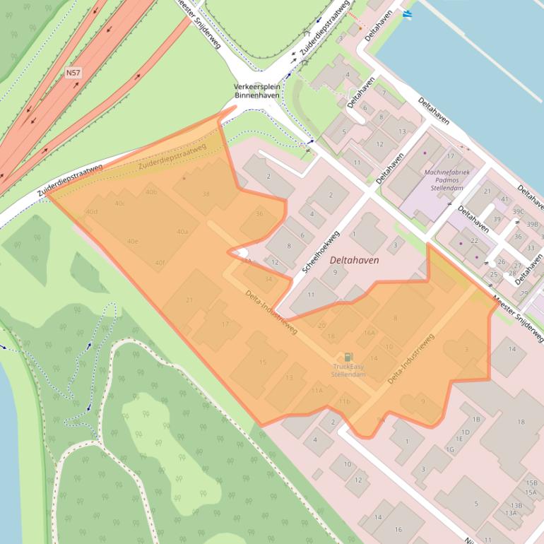 Kaart van postcodegebied 3251LX.