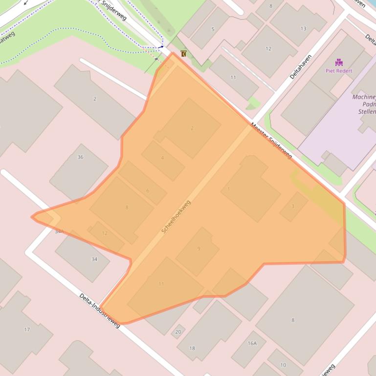 Kaart van postcodegebied 3251LZ.