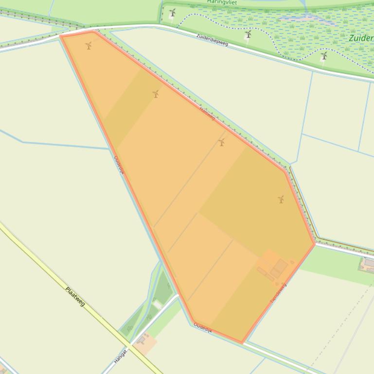 Kaart van postcodegebied 3251NB.