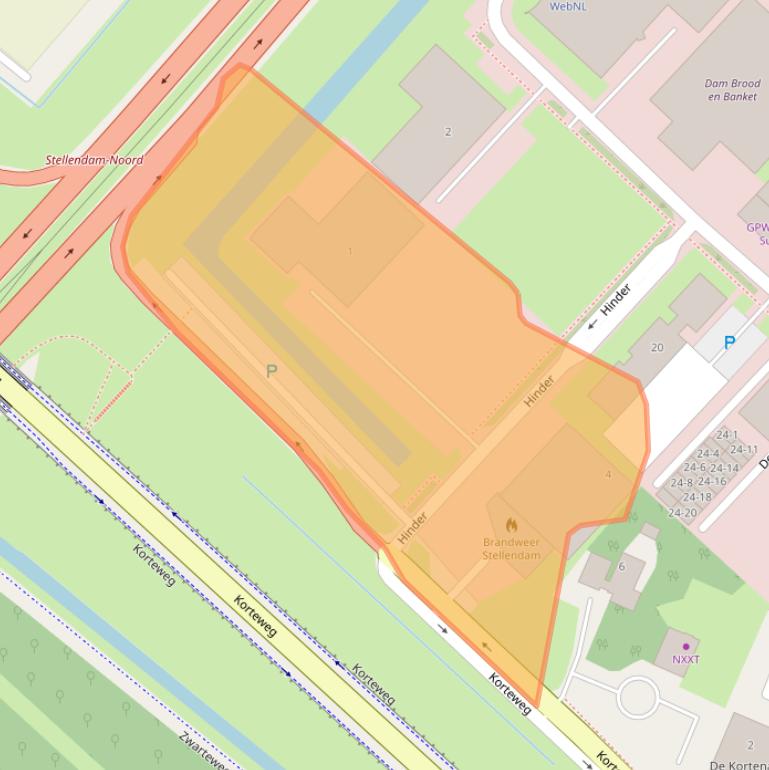 Kaart van postcodegebied 3251NK.