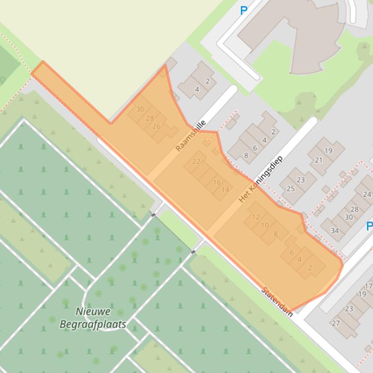 Kaart van postcodegebied 3251NP.