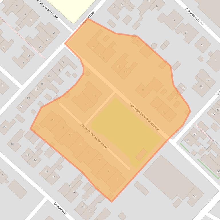 Kaart van postcodegebied 3251XD.