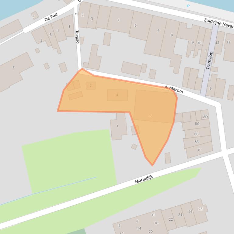 Kaart van postcodegebied 3252AA.