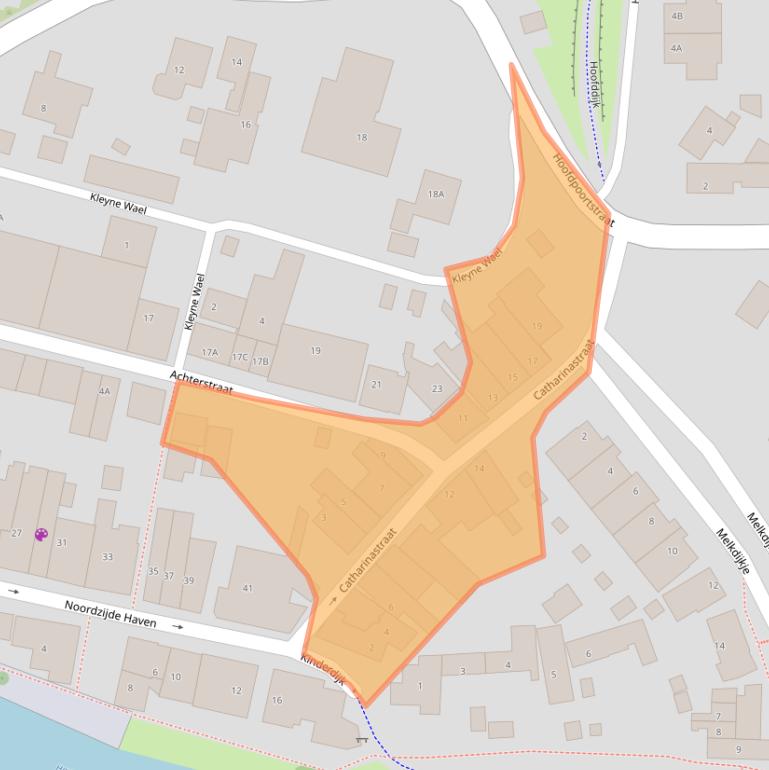 Kaart van postcodegebied 3252AD.