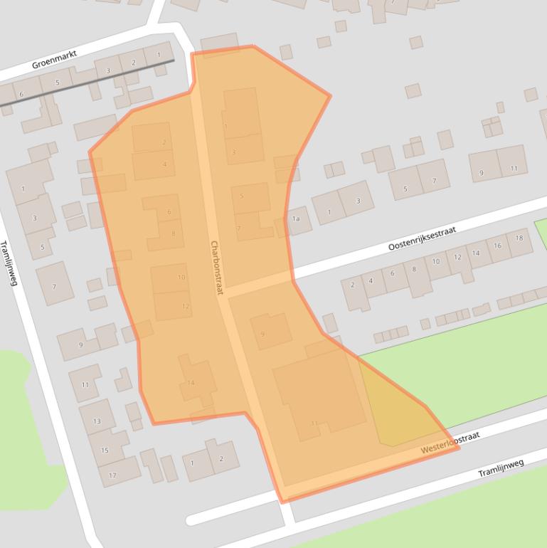 Kaart van postcodegebied 3252AE.